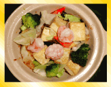 海鮮豆腐の土鍋煮